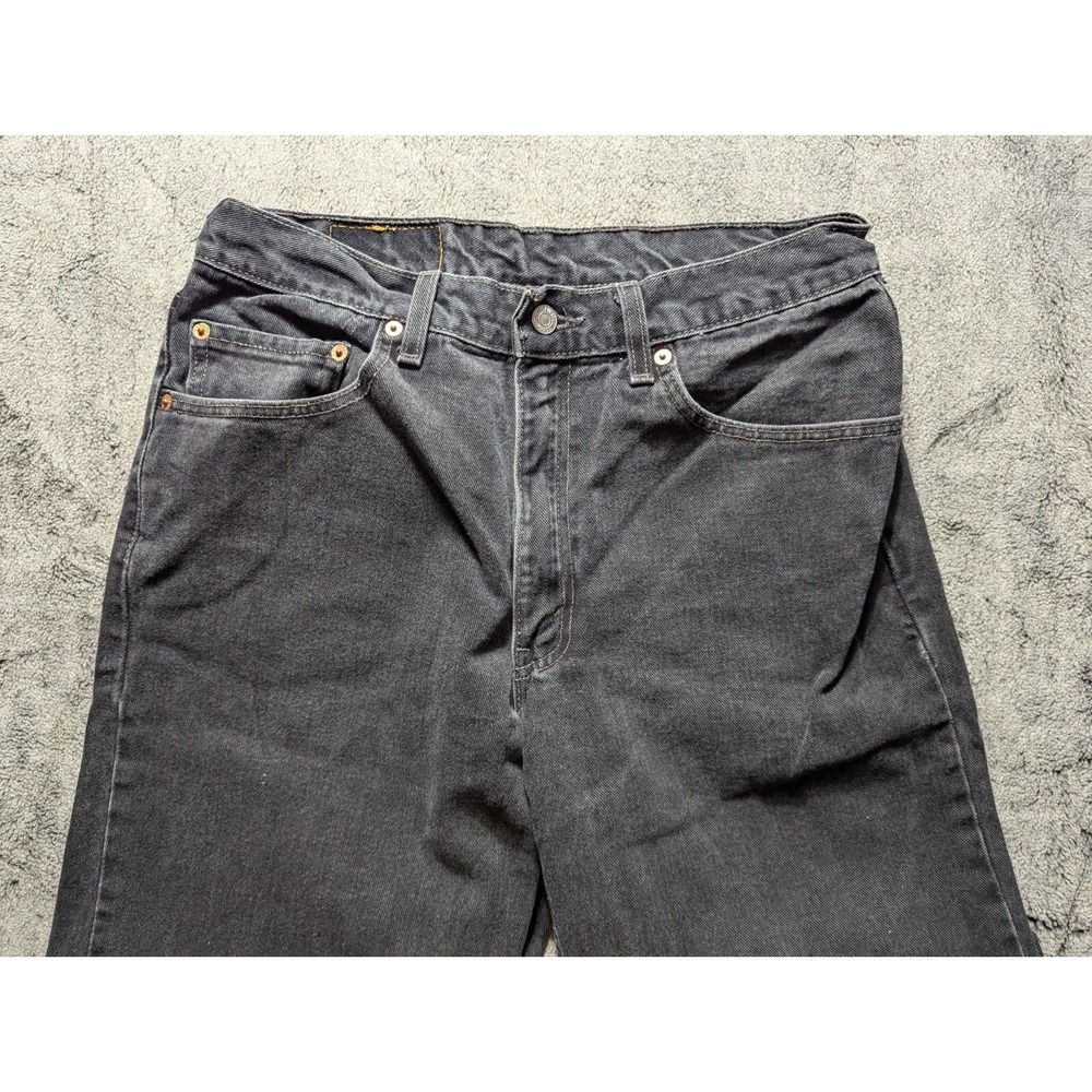 Vintage Levi's 550 Relaxed Fit Jeans Men's Size 34x36 Black Made In USA - Picture 2 of 14